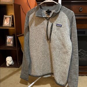 Patagonia Men's Zip-Up Sweater in Gray